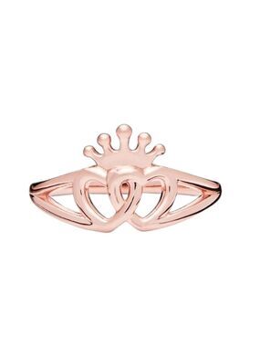 AUTHENTIC PANDORA ROSE GOLD REGAL HEARTS RING SIZE 7